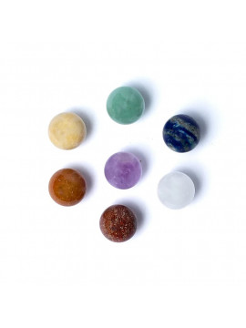 Sfere de pietre naturale Feng shui 7 chakra - 2 cm