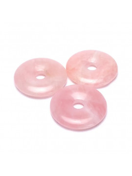 Cuarț roz Donut fără cordon -- 5.0 cm Cuarț roz Donut fără cordon -- 5.0 cm