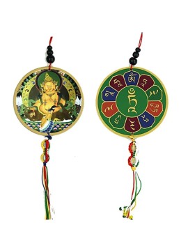 Pandantiv pentru mașină sau fereastră Zhambala & dorje -- 8x36 cm Pandantiv pentru mașină sau fereastră Zhambala & dorje -- 8x36 cm