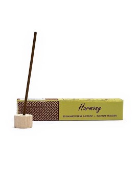 Tămâie din plante fără bambus cu suport Harmony -- 34 g Tămâie din plante fără bambus cu suport Harmony -- 34 g