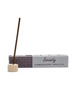 Tămâie din plante fără bambus cu suport Serenity -- 34 g Tămâie din plante fără bambus cu suport Serenity -- 34 g