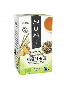 Ceai Numi Organic "Ghimbir și Lămâie" - 18x2 g  Ceai Numi Organic "Ghimbir și Lămâie" - 18x2 g