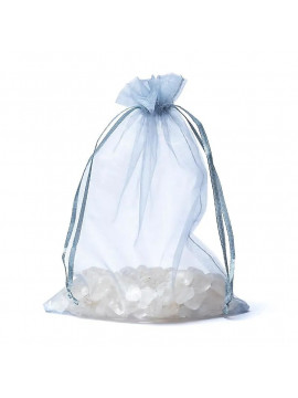 Gentuță din organza gri M --13x18cm Gentuță din organza gri M --13x18cm
