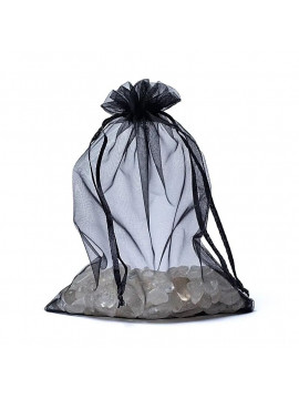 Gentuță din organza negru M --13x18cm Gentuță din organza negru M --13x18cm