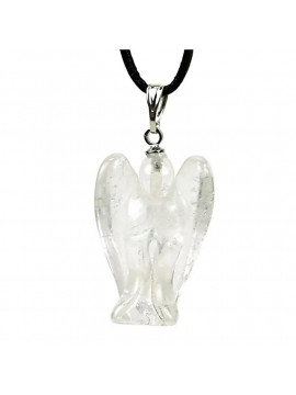 Pandantiv înger cristal de stâncă -- 3 cm Pandantiv înger cristal de stâncă -- 3 cm