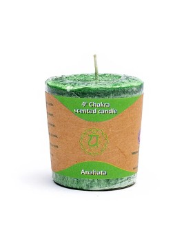Lumânare votivă parfumată chakra a 4-a Lumânare votivă parfumată chakra a 4-a