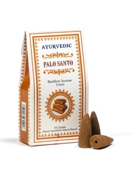 Conuri de tămâie ayurvedică Palo Santo backflow -- 30 g Conuri de tămâie ayurvedică Palo Santo backflow -- 30 g