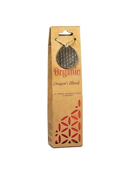 Conuri de tămâie Organic Goodness Dragon's Blood + arzător -- 72 g Conuri de tămâie Organic Goodness Dragon's Blood + arzător -- 72 g
