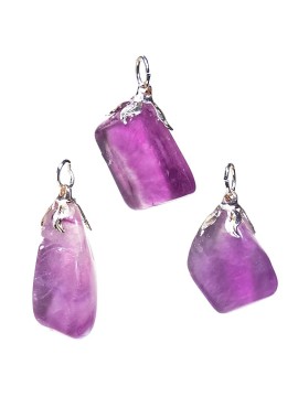 Pandantiv din fluorit violet -- ± 1.5-3cm Pandantiv din fluorit violet -- ± 1.5-3cm