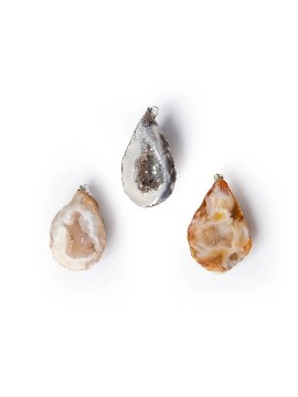 Pandantiv agat geoda- ± 4cm