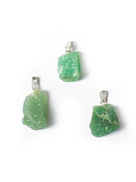 Pandantiv  cuarț verde brut...