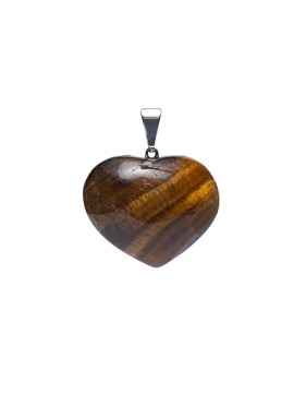 Pandantiv ochi de tigru  ,  în formă de inimă - ± 2-3cm Pandantiv ochi de tigru  ,  în formă de inimă - ± 2-3cm