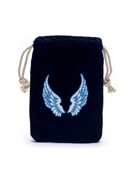 Saculet din catifea cu aripi de înger -- 19x13 cm