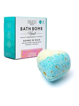 Bila  de baie efervescenta (inimă) -Lotus -- 90g Bila  de baie efervescenta (inimă) -Lotus -- 90g