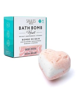 Bila  de baie efervescenta (inimă)-Bright Crystal -- 90g