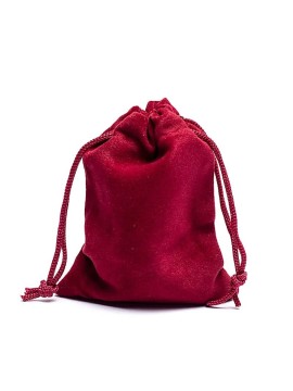 Saculet de cadou din catifea bordeaux XS -- 7x9cm