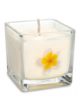 Lumânare parfumată din ceară de rapiță  Nag Champa -- ± 260g  6x6x6cm